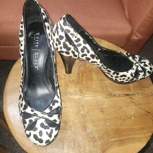 Black Leopard Print Heels